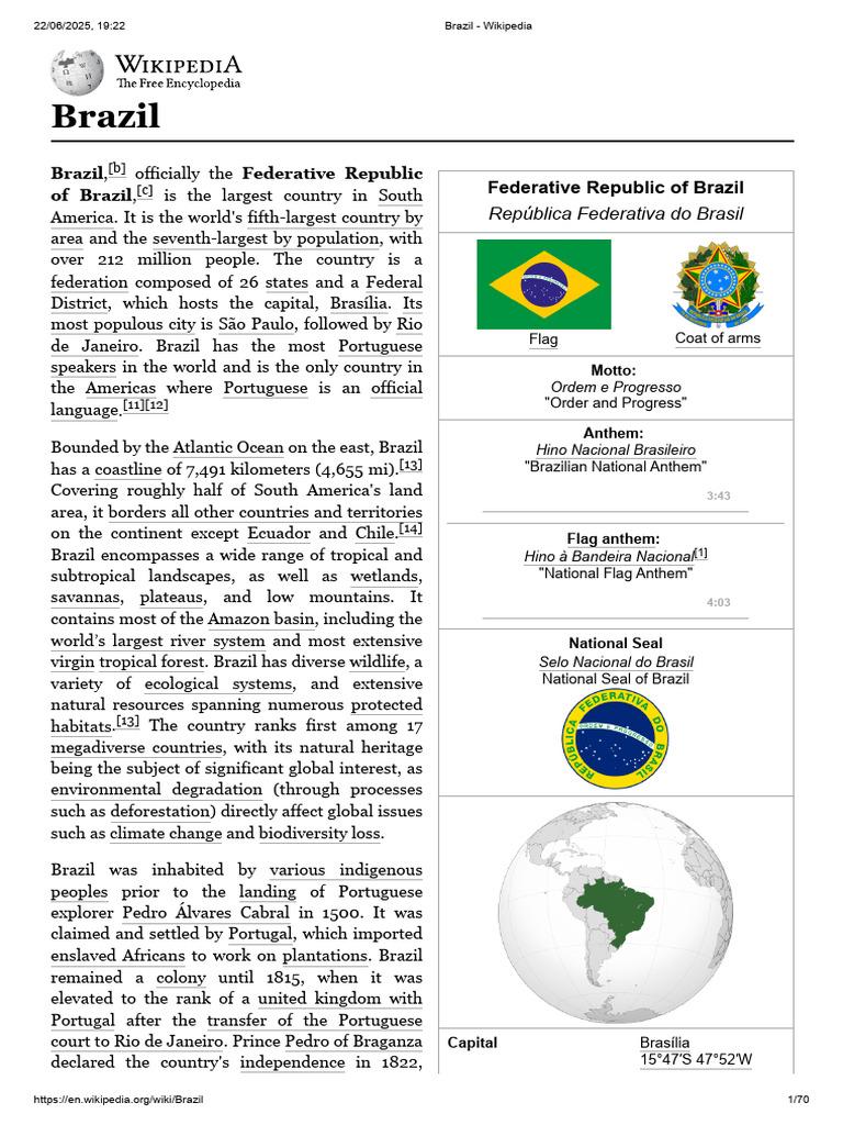 Brazil Wikipedia