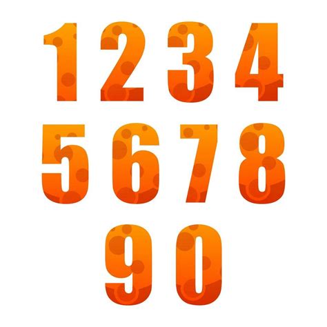 Number 0 9 Numeral System Vector Free Stock Vector 519417