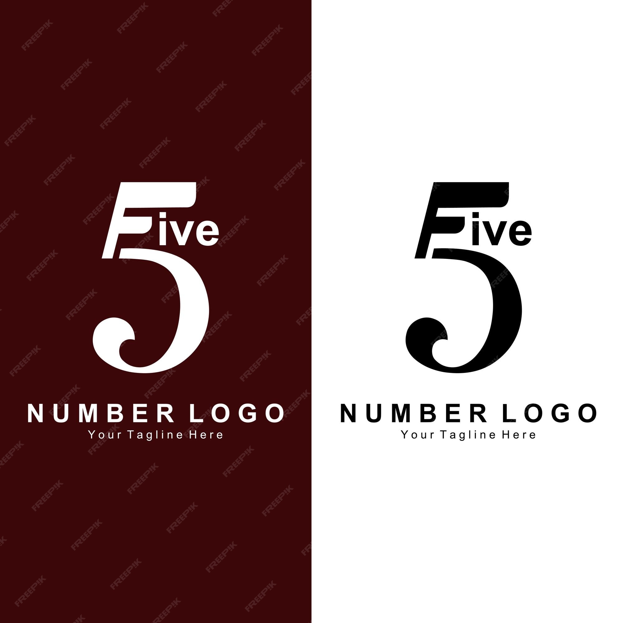 Number 5 Five Logo Design Premium Simple Icon Vector Suitable For
