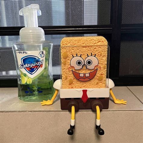 Upgrade Your Kitchen With A Spongebob Sponge Holder