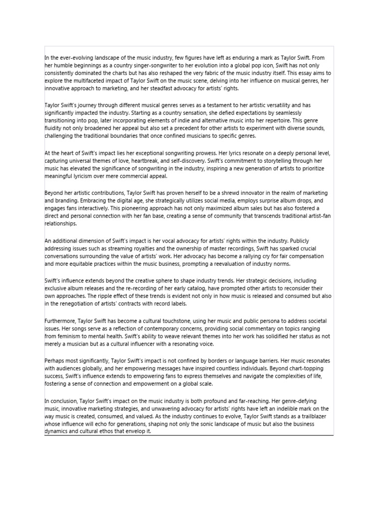 Taylor Swift The Music Industry S Trailblazer Great British Hits The Bands Taylor Swift The Music Industry S Trailblazer Great British Hits The Bands