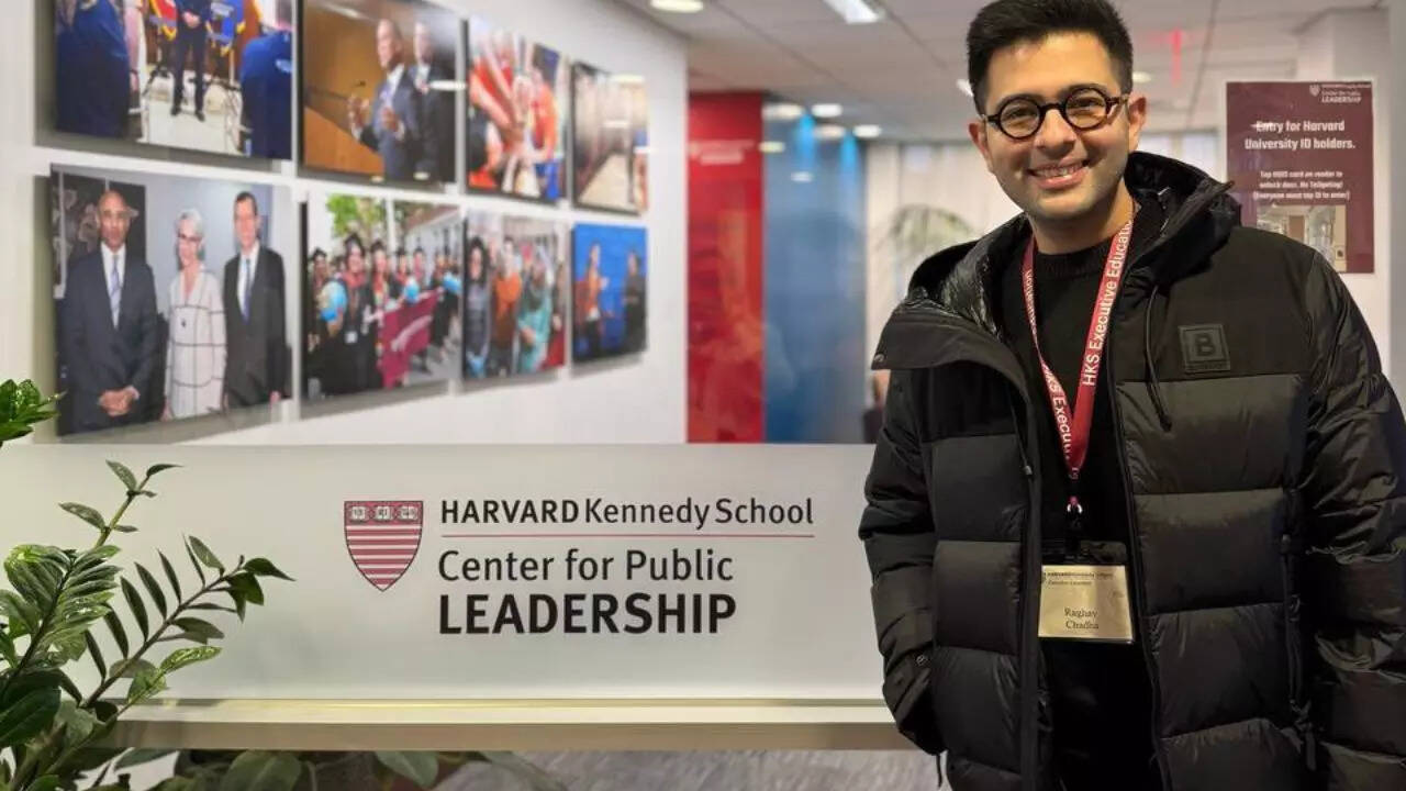 What Is Young Global Leaders The Program Through Which Raghav Chadha Is Heading To Harvard Kennedy School Education Times Now