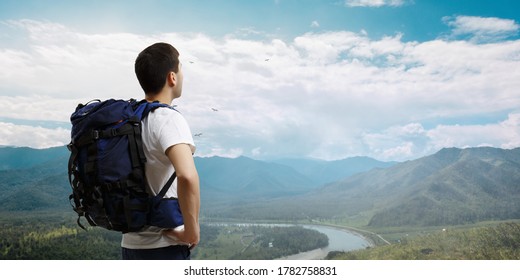 Young Traveler Exploring The World Concept Stock Image Image Of